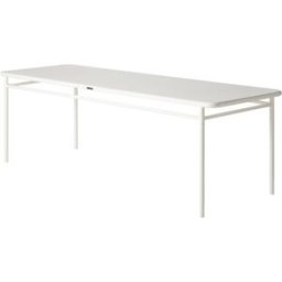 Table à manger rectangulaire en acier blanc pur 240x80x75cm T37 - Tolix