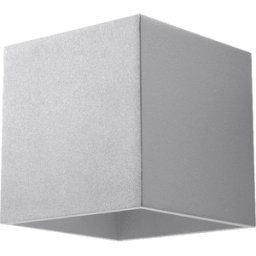 Applique en aluminium grise Quad - Sollux