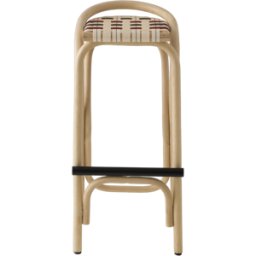 Tabouret de bar en rotin et assise vert kaki 83x44cm Virage - ORCHID EDITION