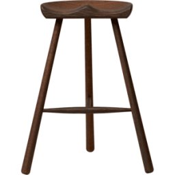 Tabouret de bar en chêne foncé 68 cm Shoemaker - Form & Refine