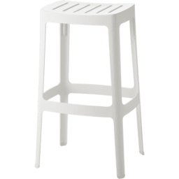 Tabouret de bar en aluminium blanc Cut - Cane-Line