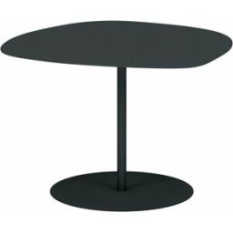 Table basse en acier mat anthracite 37 cm Galet 03 - Matière Grise