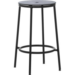 Tabouret de bar en chêne noir et acier noir 65 cm Circa noir Oak - Normann Copenhagen
