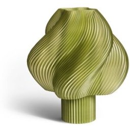 Lampe portable vert olive 23 cm Soft serve - Crème Atelier