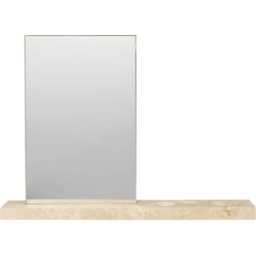 Miroir avec tablette en travertin 45x8x32cm Caseta - Ferm living