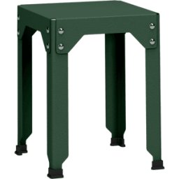 Tabouret en acier galvanisé olive 45 cm Hegoa - Matière Grise