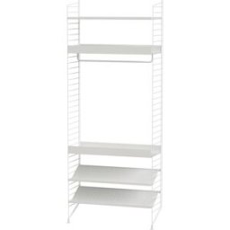 Etagère modulable en acier blanc 80 x 200 x 30 cm Combinaison D - String furniture