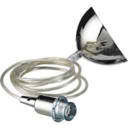 Câble transparent et gris chromé E14 Gloria - Belid