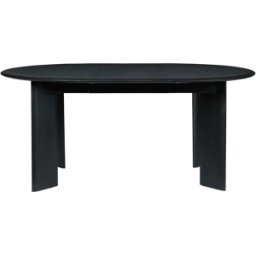 Table ronde extensible en hêtre huilé noir 117 cm Bevel - Ferm Living