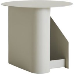 Table d appoint en métal gris chaud 36x40cm Sentrum - Woud