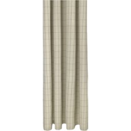 Rideau de douche à carreaux en coton beige 160 x 205 cm Chambray - Ferm Living
