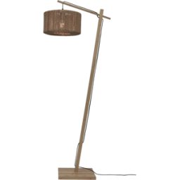 Lampadaire en bambou naturel avec abat-jour en bois naturel 150x30 cm Iguazu - Good & Mojo