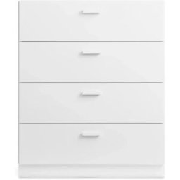 Commode large et plinthes en bois mdf blanc 82x99x41cm Relief - String furniture
