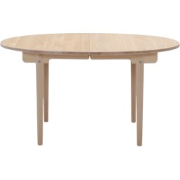 Table à manger ovale extensible en chêne blanc huilé 115x140cm CH337 - Carl Hansen & Søn