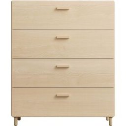 Commode large en bois mdf frêne 82x98,7x41cm Relief - String furniture