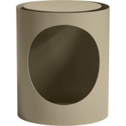Table d'appoint en métal gris beige 48,5x40cm Tabl - Woud