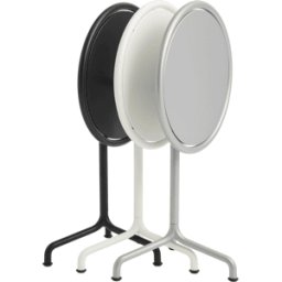 Table de jardin ronde en aluminium laqué blanc cassé 55x74cm Deville - HAY