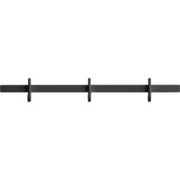 Porte-manteaux mural en aluminium gris 41x5,2x4,7cm Relief - String furniture