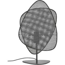 Lampe à poser 2 écrans en cannage noir 33 x 18 x 51 cm Screen - Market set