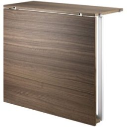 Table pliante en noyer et pieds blancs en acier - String furniture