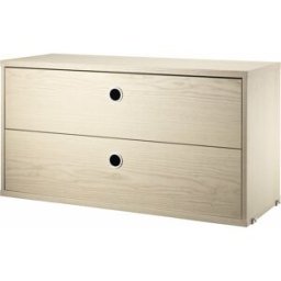 Caisson 2 tiroirs en frêne l78 cm - String furniture