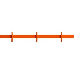Porte-manteaux mural en aluminium orange 41x5,2x4,7cm Relief - String furniture