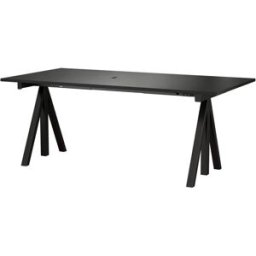 Tablette de bureau en bois mdf noir 180x90cm Works - String furniture