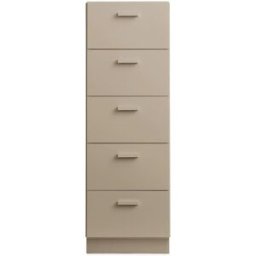 Chiffonnier et plinthes en bois mdf beige 41x121,8cm Relief - String furniture