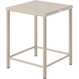 Tabouret carré en acier tressé gris beige 46cm T37 - Tolix
