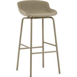 Tabouret de bar en acier et pp avec tissu sable 75 cm Hyg - Normann Copenhagen