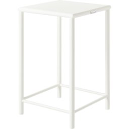Tabouret de bar carré en acier tressé blanc pur 65cm T37 - Tolix