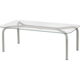 Table basse carrée en verre trempé 110x60cm Uku - Noo.ma