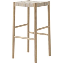 Tabouret de bar beige et piètement naturel Betty TK8 - &tradition