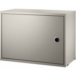 Caisson en bois beige avec porte battante - String furniture
