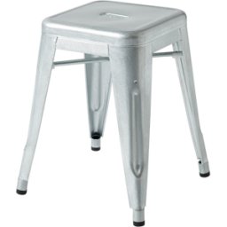 Tabouret de jardin en acier galvanisé 45cm H45 - Tolix