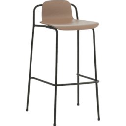 Tabouret de bar Studio 75 Cm Acier Noir - Normann Copenhagen
