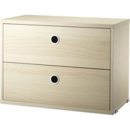 Caisson 2 tiroirs en frêne l58 cm - String furniture