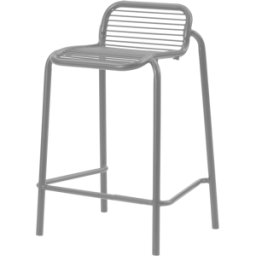 Tabouret de bar en acier gris 65cm Vig Robinia - Normann Copenhagen