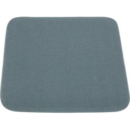 Coussin de siège pour tabouret bleu bouclé 27,5x32x2,5cm Curva - AYTM