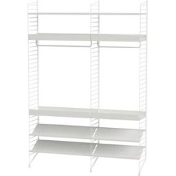 Etagère modulable en acier blanc 140 x 200 x 30 cm Combinaison C - String furniture