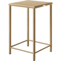 Tabouret de bar carré en acier tressé brun vert 65cm T37 - Tolix