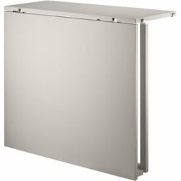 Table pliante beige en MDF et pieds beiges en acier - String furniture