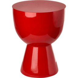Tabouret rouge laqué Tip Tap - Pols Potten