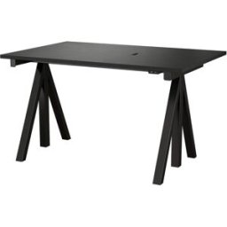 Tablette de bureau en bois mdf noir 120x78cm Works - String furniture