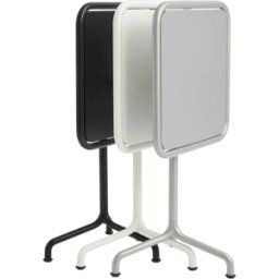 Table de jardin carrée en aluminium laqué blanc cassé 55x55x74cm Deville - HAY