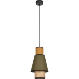 Suspension en cannage kaki et curry 22 cm Singapour - Market set