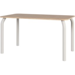 Table rectangulaire en chêne et pieds beige désertique 140x80cm Meko - noo.ma