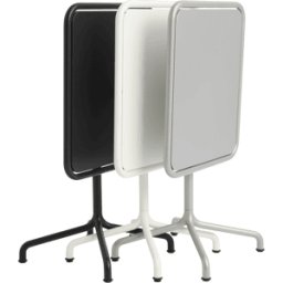 Table de jardin rectangulaire en aluminium laqué blanc cassé 60x70x74cm Deville - HAY