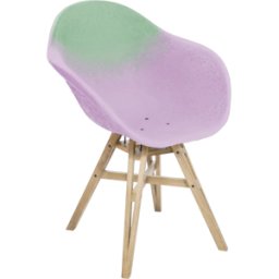 Chaise avec accoudoirs Galet et Parme Gravêne 6.7 - Maximum
