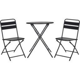 Ensemble Table Et Chaise Hdhelo Noir - House Doctor